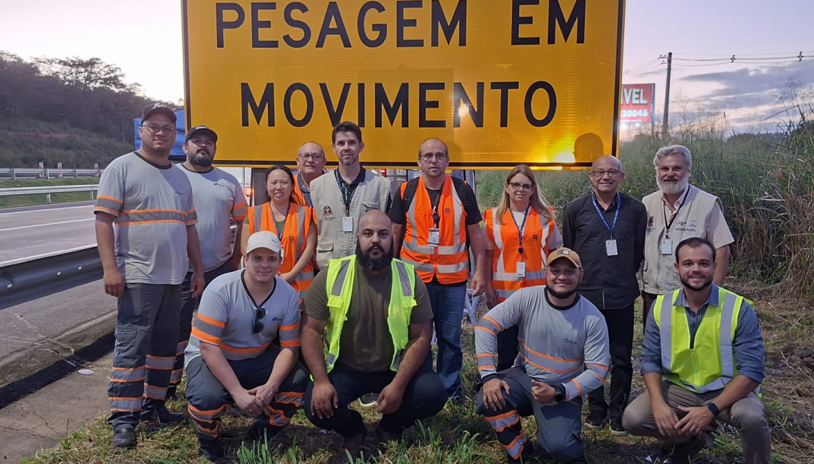 Em Rio Claro, Ipem-SP verifica balança dinâmica na rodovia SP-310